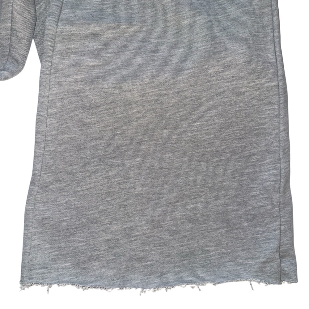 NWT COMMENSE Soft Stretch Side Zip Flare Lounge Pants Frayed Hem Grey Small - Picture 3 of 9